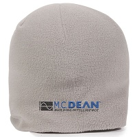 Fleece Beanie Hat - Light Grey