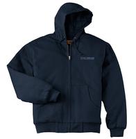 Duck Cloth Hooded Work Jacket - Navy