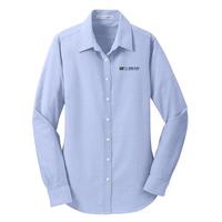 Ladies Long Sleeve Oxford Shirt - Oxford Blue