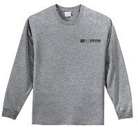 Unisex Long Sleeve T-shirt with M.C. Dean Logo - Athletic Heather