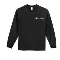 Unisex Long Sleeve T-shirt with M.C. Dean Logo - Black