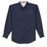 Long Sleeve Easy Care Shirt - Navy